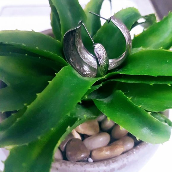 #J27  Mini Hoop Earrings - Picture 6 of 8